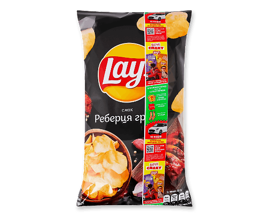 Чипси Lay's смак реберця гриль