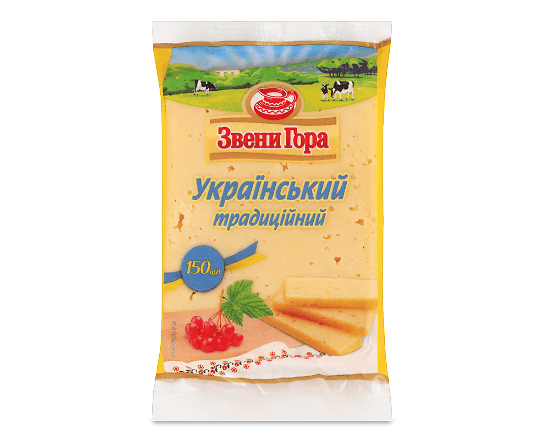 Сир Звени Гора Український 50% брусок