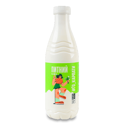 Кефір ҐоКарпати питний 2,2%, пляшка