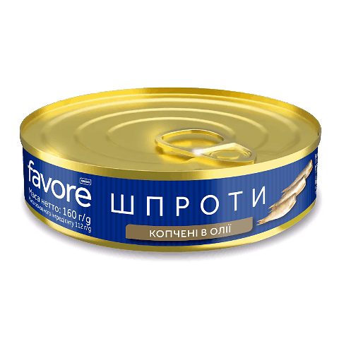 Шпроти Favore в олії з/б з ключем