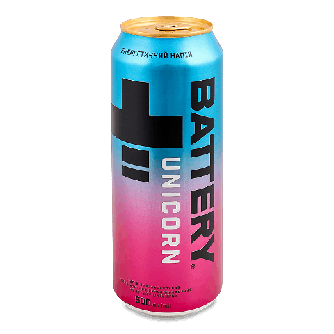 Напій енергетичний Battery Unicorn безалкогольний сильногазований з/б