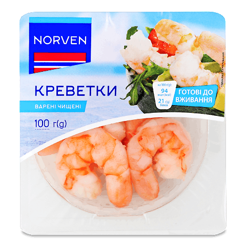 Креветки Norven варені чищені
