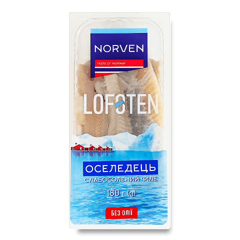 Оселедець Norven Lofoten філе слабосолене без олії