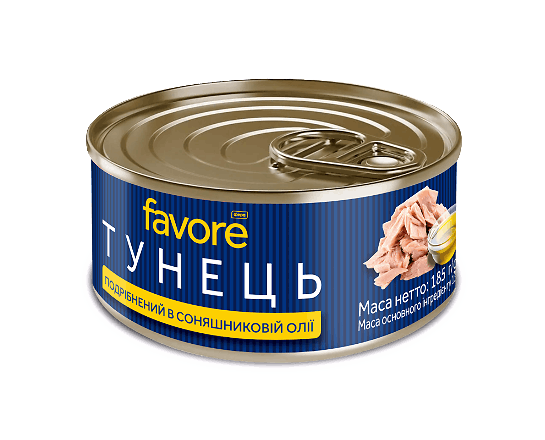 Тунець Favore подрібнений в олії