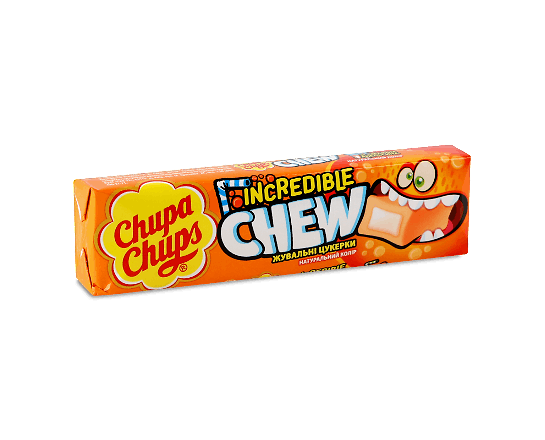 Цукерки Chupa Chups зі смаком апельсину жувальні