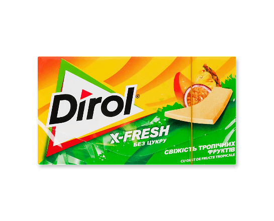 Гумка жувальна Dirol X-Fresh свіжість тропічних фруктів