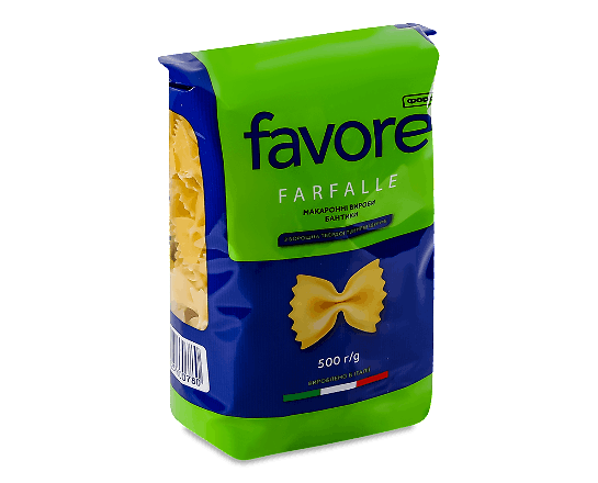 Вироби макаронні Favore Бантики