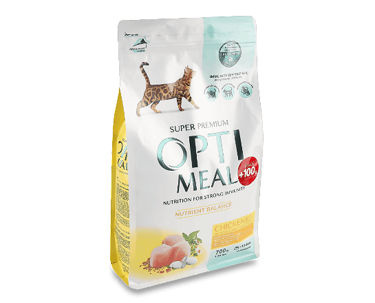 Корм для котів Optimeal з куркою сухий