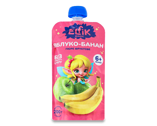 Пюре Elfik Magic Яблуко-банан для дітей від 6 місяців