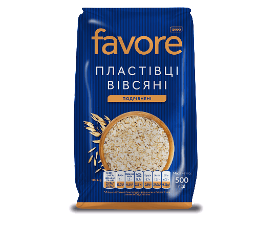 Пластівці Favore вівсяні подрібнені