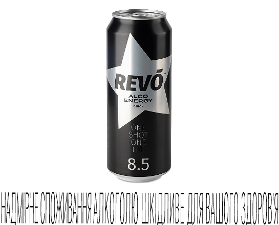 Напій енергетичний Revo Black слабоалкогольний з/б