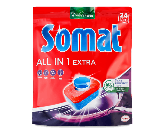 Таблетки для посудомийних машин Somat All in 1 Extra