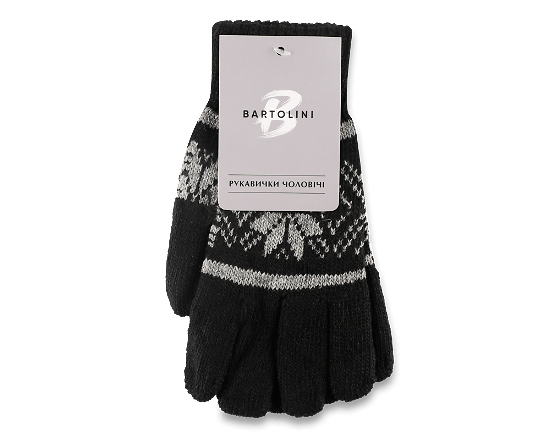 Рукавички чоловічі Bartolini з орнаментом в асортименті 958143