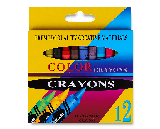 Набір олівців-крайонів кольорових 12 шт. 959048