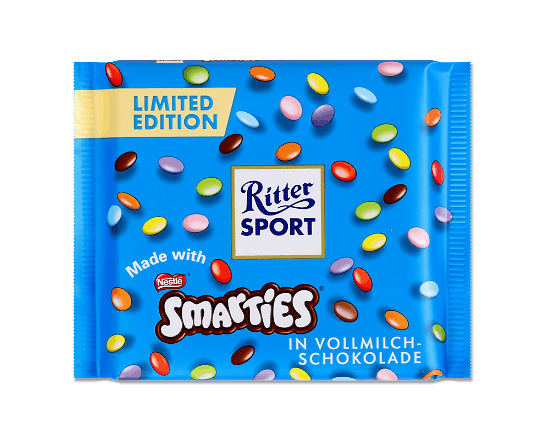 Шоколад молочний Ritter Sport з драже