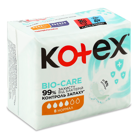 Прокладки гігієнічні Kotex Bio-Care Normal
