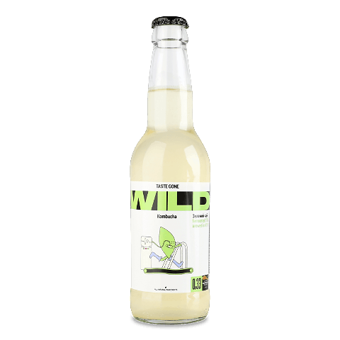 Напій Wild Kombucha Зелений чай, скло
