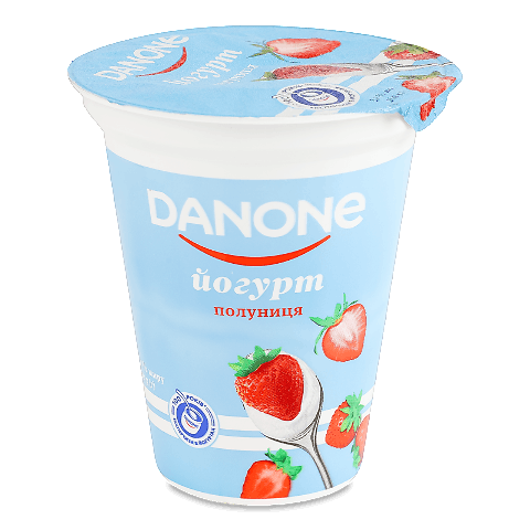 Йогурт Danone Полуниця 3,2%, стакан