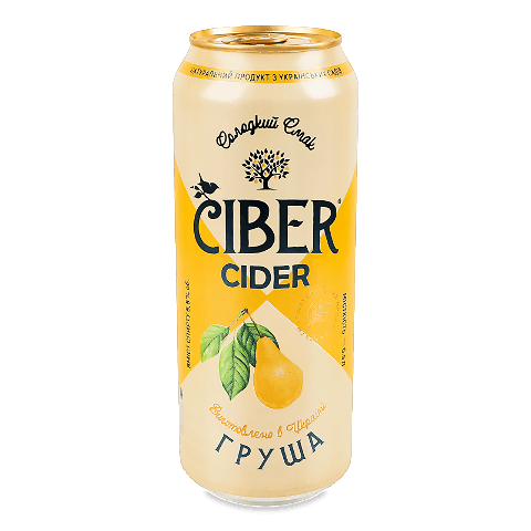 Сидр Ciber Груша білий солодкий газований з/б