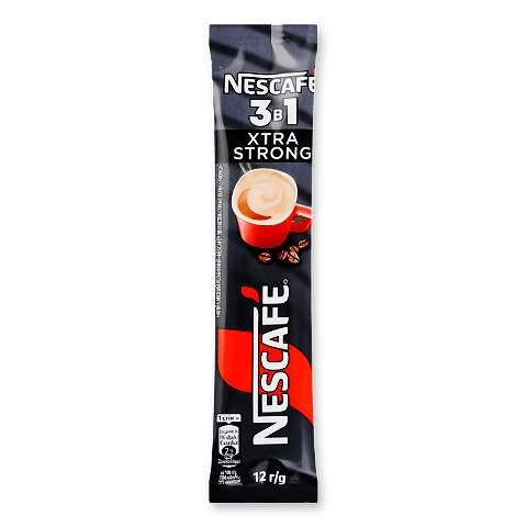 Напій кавовий Nescafe Xtra strong 3в1 розчинний