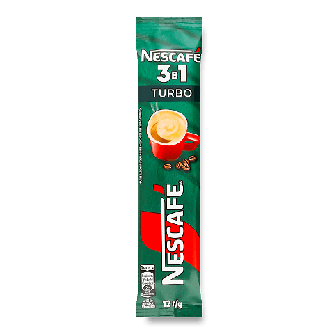 Напій кавовий Nescafe Turbo 3в1 розчинний