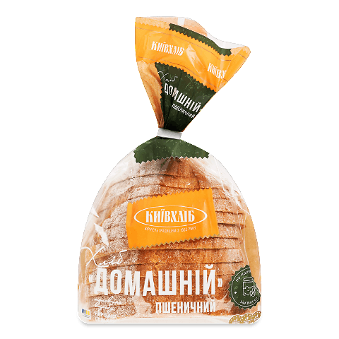 Хліб Київхліб Домашній пшеничний половинка нарізаний
