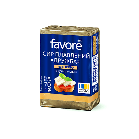 Сир плавлений Favore Дружба 40%