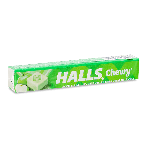 Цукерки Halls зі смаком яблука жувальні