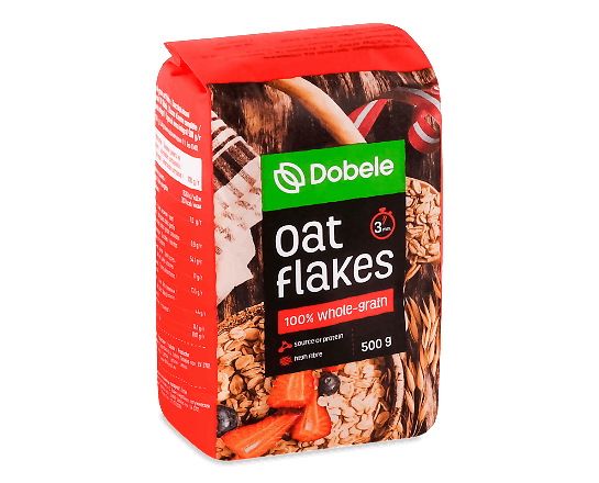 Пластівці Dobele вівсяні цільні