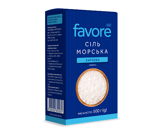 Сіль Favore кухонна морська №1