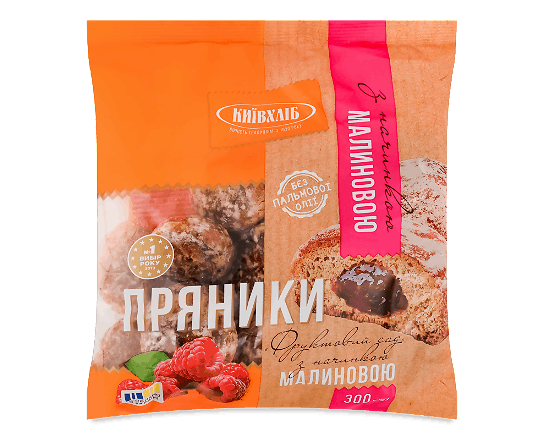 Пряники Київхліб Фруктовий сад з начин малиновою
