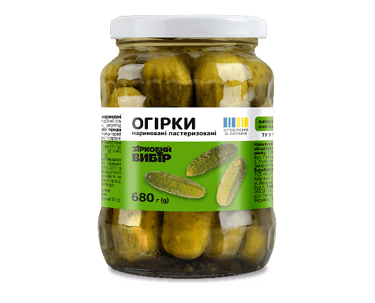 Огірки Зірковий вибір мариновані 7-9 см