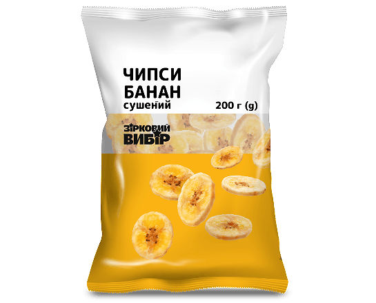 Банан Зірковий вибір чіпси сушений
