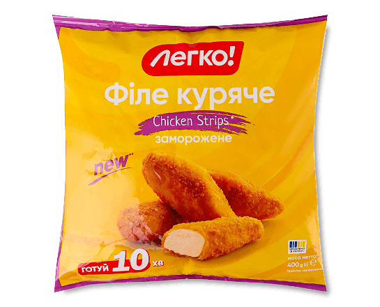 Філе куряче «Легко!» «Chicken Strips» заморожене