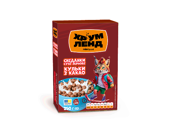 Сніданок сухий Хрум Ленд кульки з какао