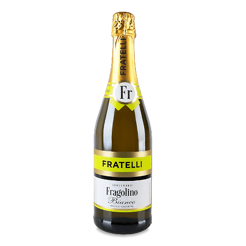 Напій винний Fratelli Fragolino Bianco напівсолодкий газований