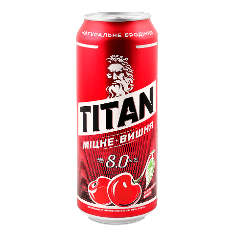 Пиво Чернігівське Titan Міцне Вишня з/б