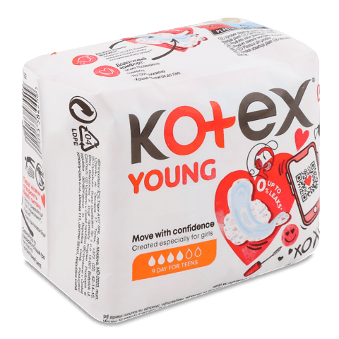 Прокладки гігієнічні Kotex Young Day