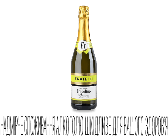 Напій винний Fratelli Fragolino Bianco напівсолодкий газований