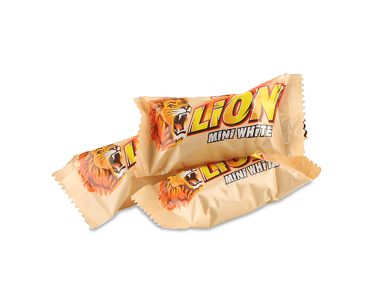 Цукерки Lion Mini white
