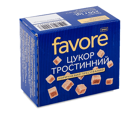 Цукор Favore тростинний пресований
