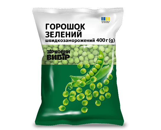Горошок зелений Зірковий вибір швидкозаморожений