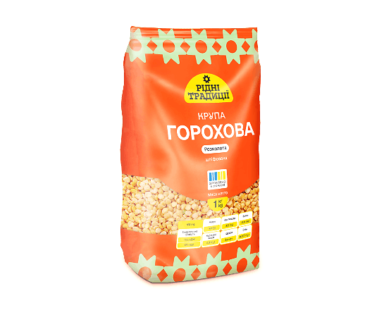 Горох Рідні традиції колотий шліфований