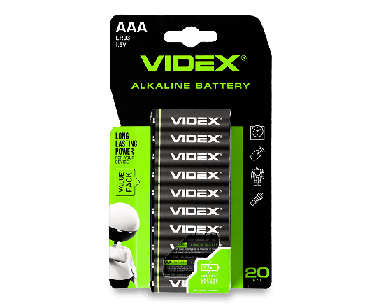 Батарейка Videx AAA LR03