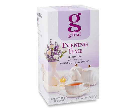Чай чорний G'tea! Evening Time аромат бергамота