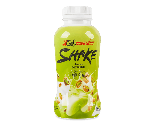 Коктейль молочний Яготинський зі смаком фісташки 1,5%