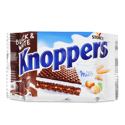 Вафлі Knoppers чорно-білі