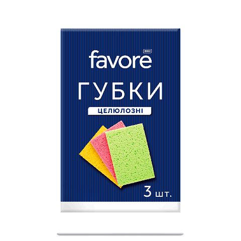 Губки кухонні Favore целюлозні