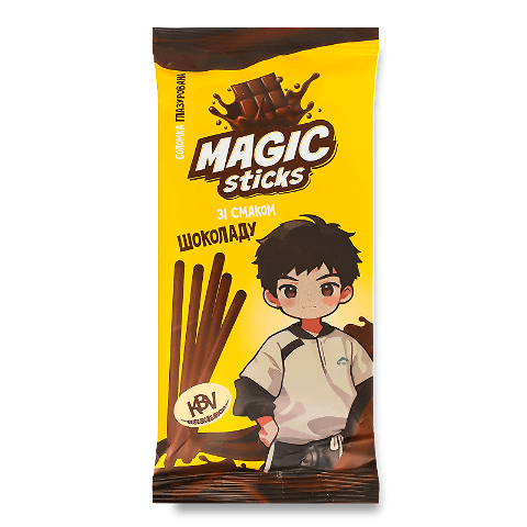Соломка KBV Magic sticks глазур зі смаком шоколаду