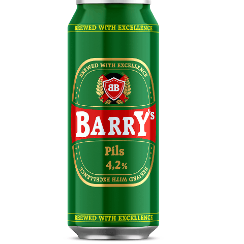 Пиво Barry's Pils світле 4% з/б